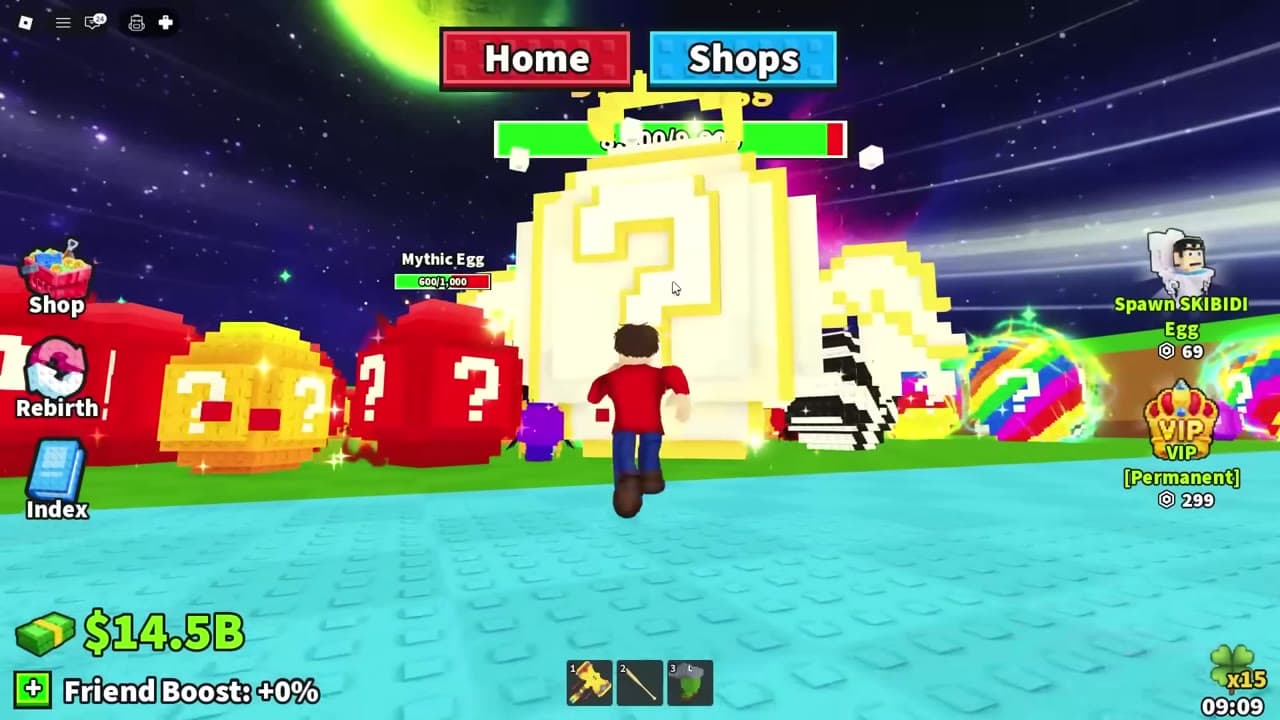 Gameplay showing a large Divine egg in the field